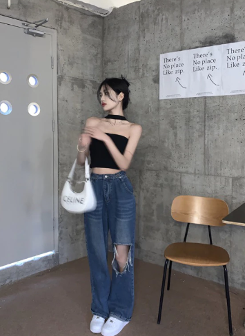 black strapless tube crop top for women