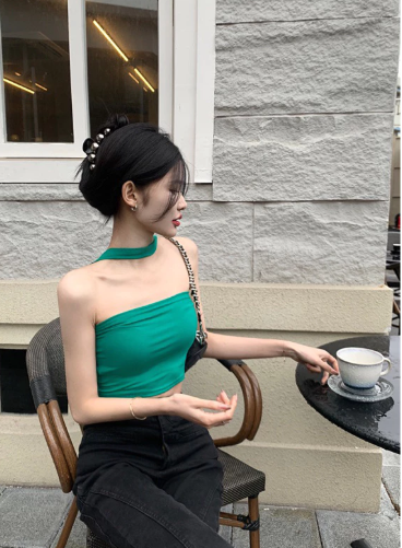 black strapless tube crop top for women